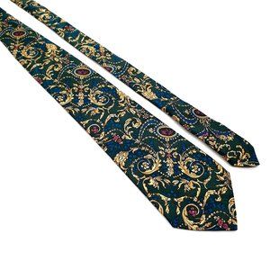Principe Mens Necktie Italian Designer Floral Accessory Office Work Dad Gift